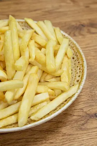 Half a plate of Plain Chips