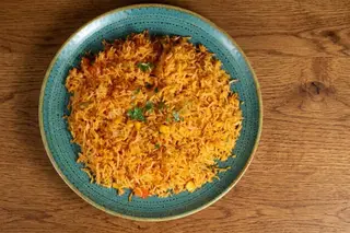 Half a Plate of Vegetable Stir-Fried Rice